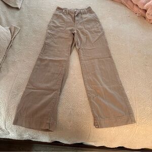 Universal Threads Beige Casual 100% Cotton Jeans 00R / 24 Fair Trade Wide Leg